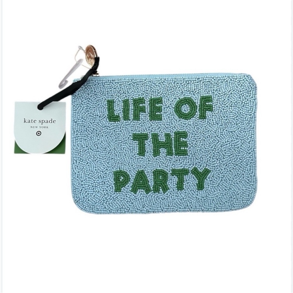 KATE SPADE x TARGET LIFE OF THE  PARTY BEADED CLUTCH BAG- NWT